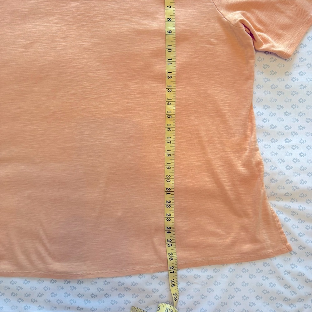 J. Jill Women's Coral 100% Pima Cotton XL Top - Picture 3 of 5